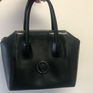 Valentino Black Leather Satchel